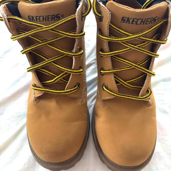 Skechers Kids Tan Adventure Mecca Lumberjack Boots SZ 4 Y - Picture 11 of 12